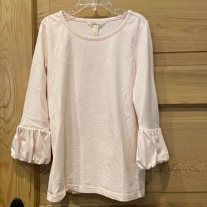 Matilda Jane 3/4 sleeve shirt; Girls Size 10; blush pink